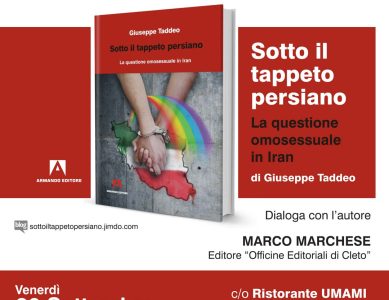 Presentazione del libro di Giuseppe Taddeo dal titolo Sotto il tappeto persiano