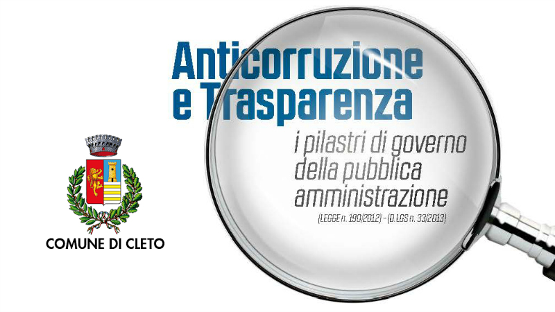 Trasparenza amministrativa Cleto