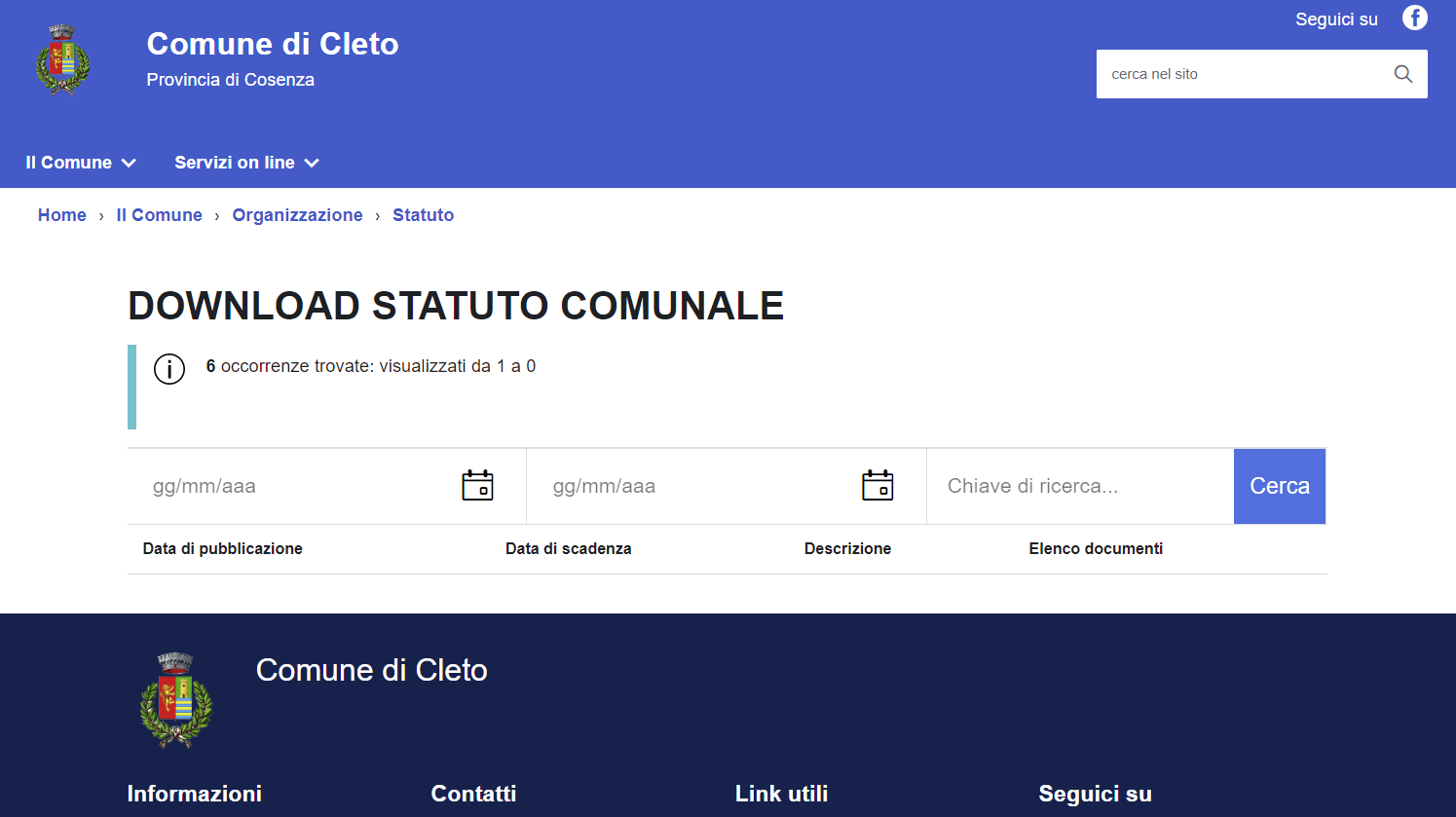 Caro Sindaco di Cleto, Armando Bossio, dopo 17 mesi gli alibi sono finiti tutti, ora è il momento di AGIRE!